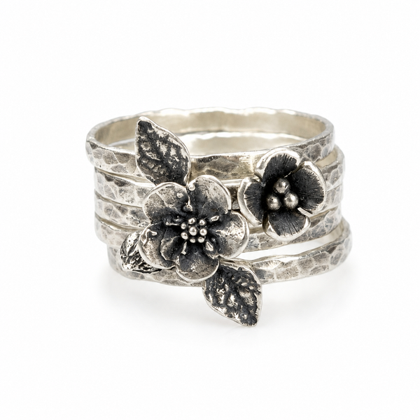 Anel Vintage de Jardim Floral